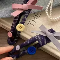 Новый синий клетчатый кошачий шпильки для волос s девушка сердце kt пуговица для волос Банки для волос украшения