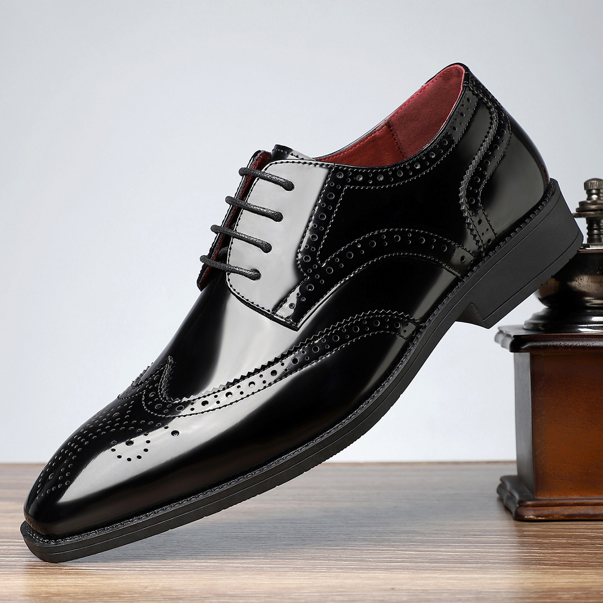New Men's Leather Shoes, Business Formal Casual Leather Shoes, Trendy Fashion, Retro British Style, Practical and Versatile Leather Shoes