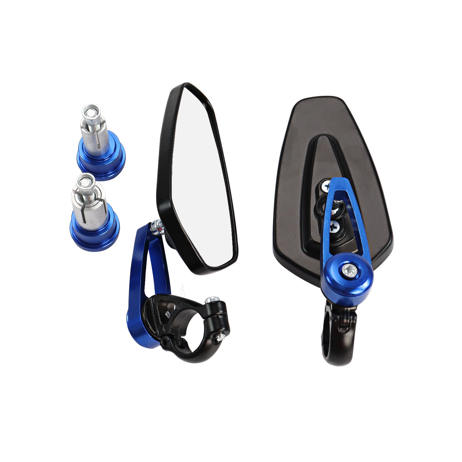Motorcycle Rearview Mirror Cnc Handlebar Electric Vehicle Rearview Mirror Reversing Mirror Universal Modified Reflector Cross-Border Hot Sale