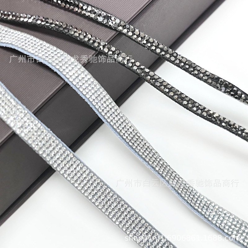Manufacturer Wholesale Flat Strips of Rhinestones, Semi-Circular Strips, Shoe Materials and Accessories, DIY Homemade Diamond Pieces, Clothing and Shoe Accessories