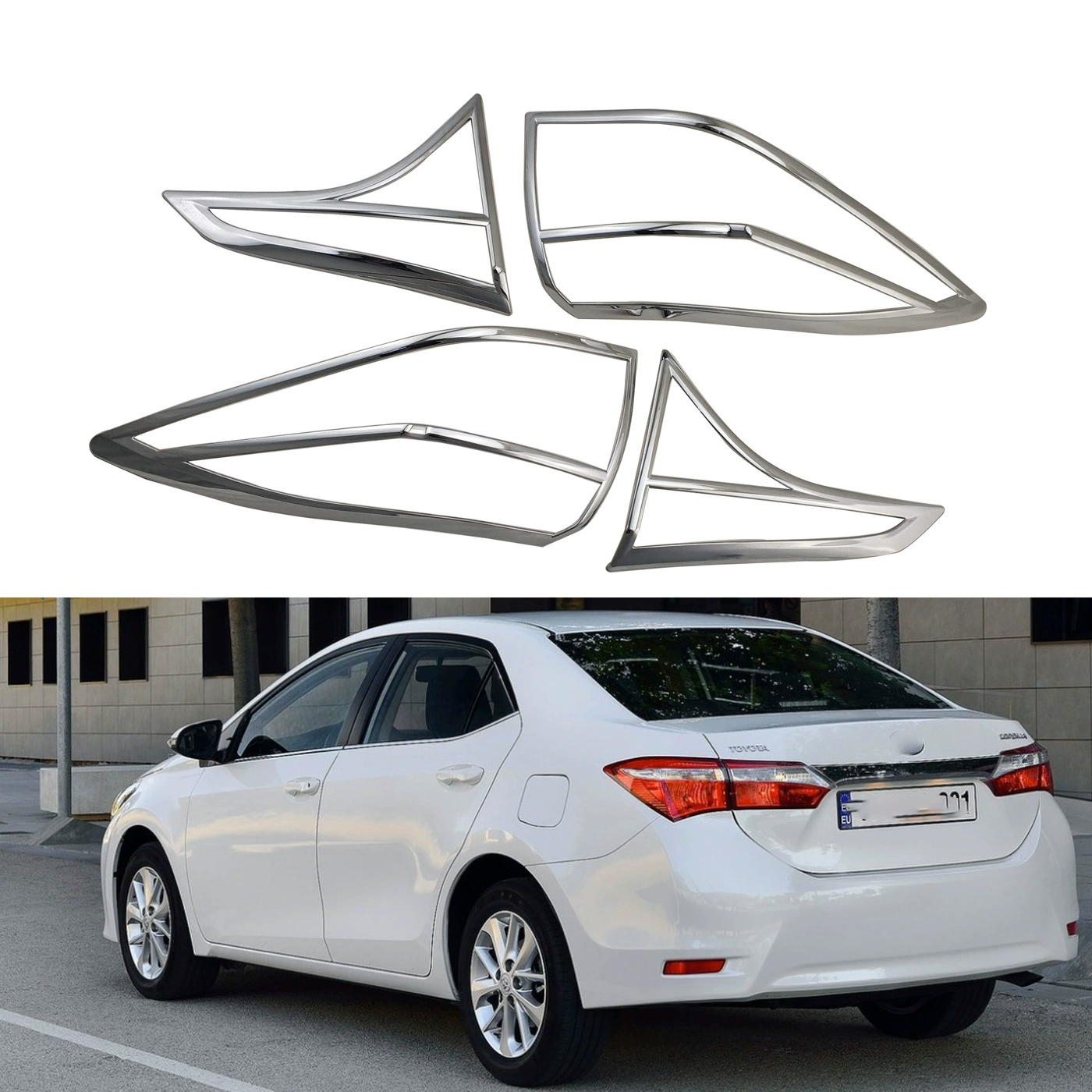 Carola COROLLA 2014 Американская версия задний абажур ABS гальваническое покрытие внешняя отделка Модифицированная рама заднего фонаря