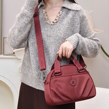 休闲轻便手提斜挎包女2025新款大容量尼龙布包妈妈包上班小拎包