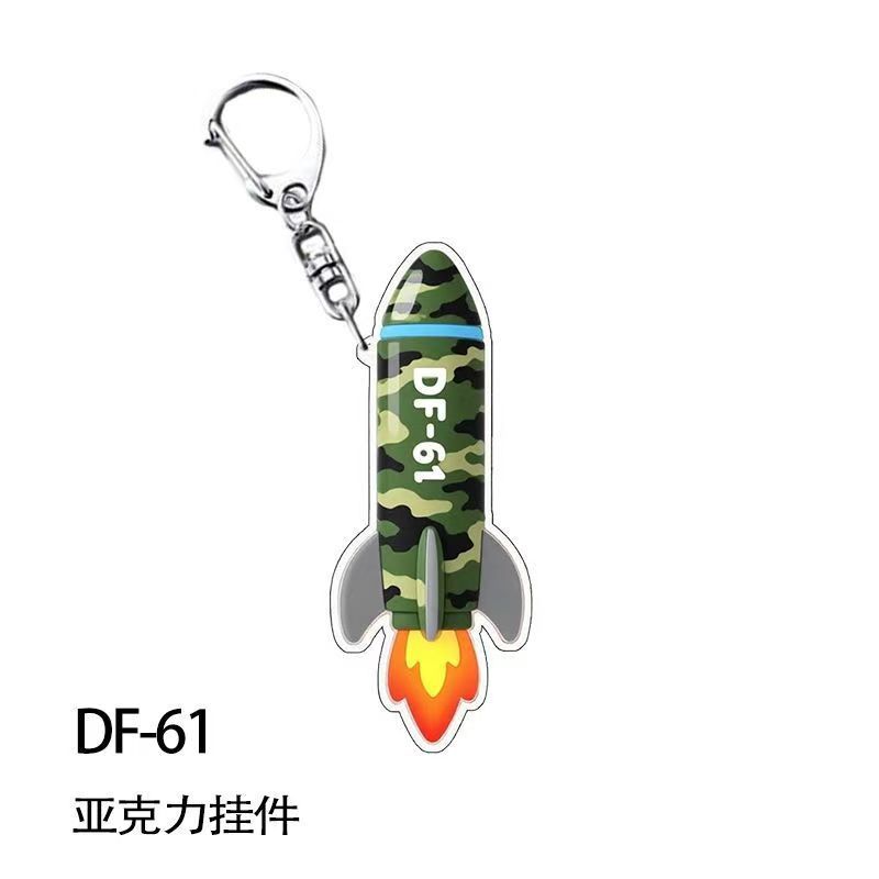 Prosperidad y prosperidad-Dongfeng 5C / 61 llavero plano acrílico alcance de golpe creativo que cubre el mundo de alto valor facial image 2