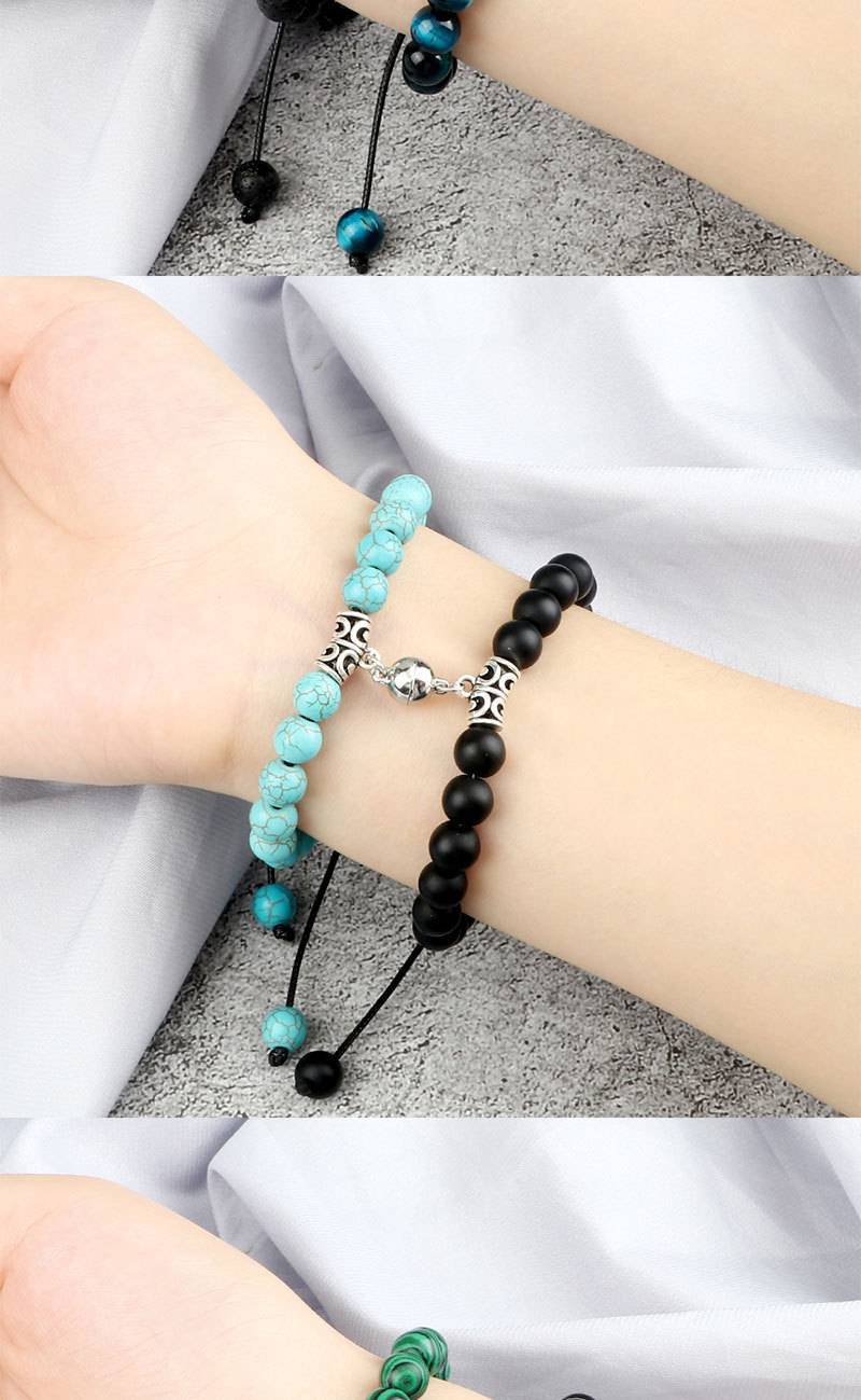 Handgefertigtes Perlenarmband Partner Set Mit Magnetverschluss_voghion.com