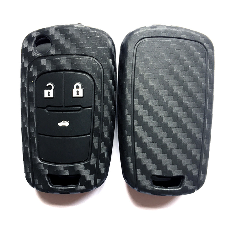 适用雪佛兰汽车钥匙套别克英朗XT/GT爱唯欧新君越碳纤维纹钥匙包