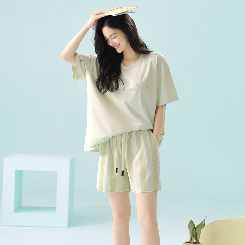 [Super Soft Modal] Class A Summer Pajamas Women's Short Sleeve Wearing Cool Home Clothes suit Summer