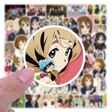 50張輕音少女貼紙行李箱頭盔電腦手機殼貼畫 KON anime sticker