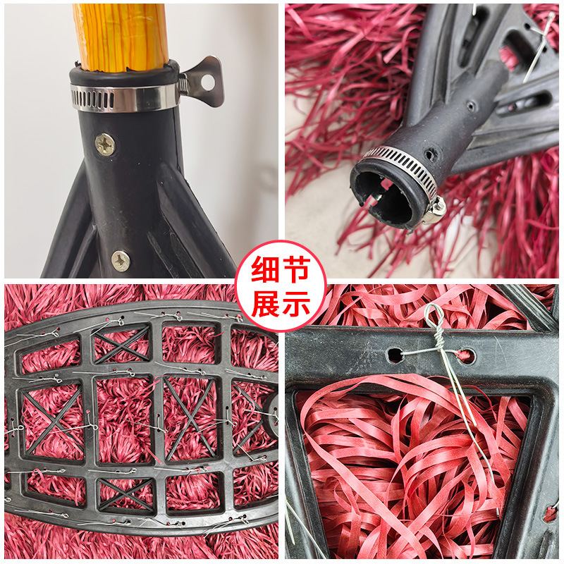 加厚塑料丝大扫把加宽环卫笤帚马路工厂庭院户外大号木杆扫把批发|undefined