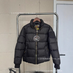 跨境正确版本剪刀羽绒服男金拉链女情侣同款款式保暖外套冬季爆款