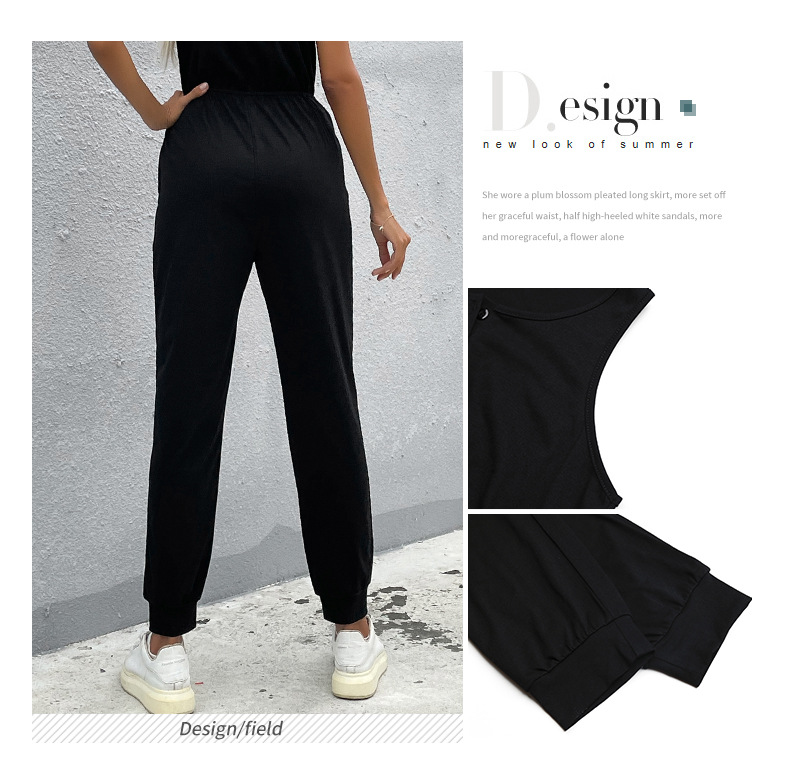 Black Suspender Buttoned Trousers Jumpsuit_voghion.com