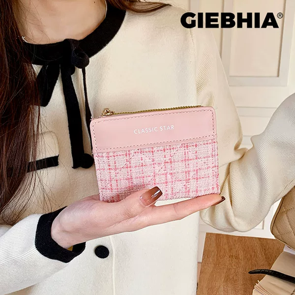 Chanel-Inspired Korean-Style Large-Capacity Ins Wallet for Women and Students, Solid Color, Simple Korean Chic, in Stock