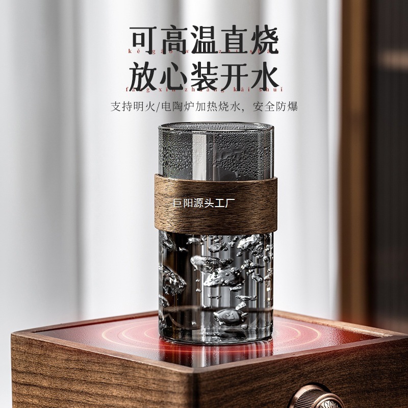 新中式耐高温玻璃喝水杯子套装家用客厅待客轻奢感泡茶具水壶|undefined