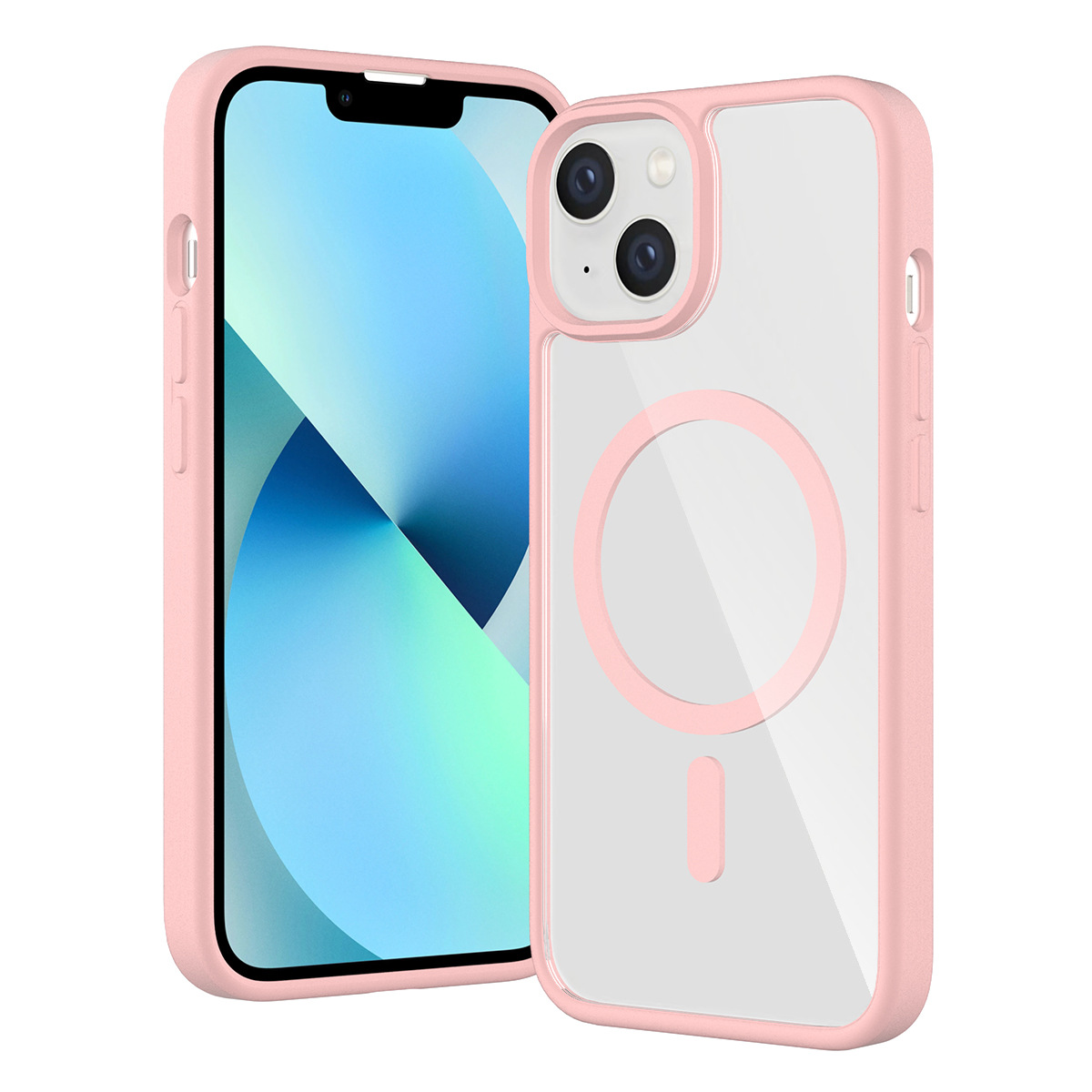 Transfronterizo aplicable Samsung S25 PLUS Silver Shield 2 - in - 1 caja de teléfono móvil transparente gruesa cubierta de protección magnética transparente