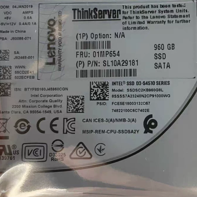S4510 твердотельный накопитель 960ГБ