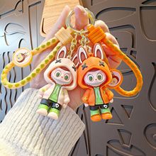 拉布布卫衣钥匙扣可爱labubu儿童书包挂件汽车钥匙链娃娃机小礼品