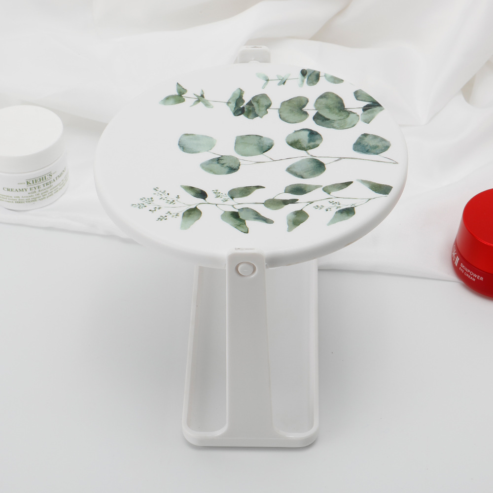 Espejo de maquillaje de impresión espejo de escritorio vestidor dormitorio en casa Nórdico giratorio simple espejo redondo