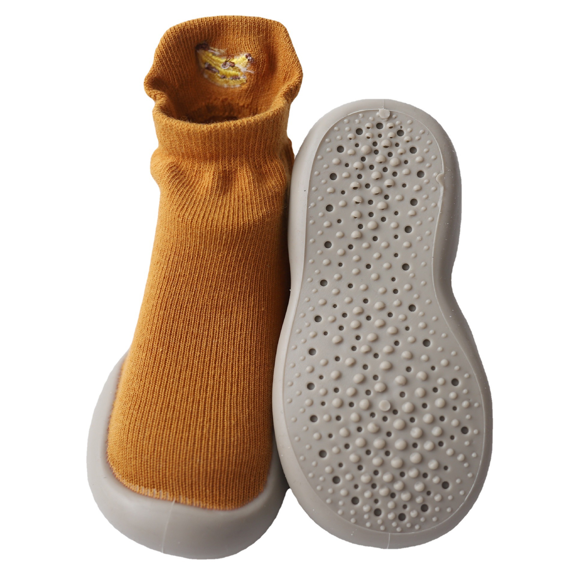 Zapatos de niño bordados zapatos de fondo suave antideslizante primavera y otoño calcetines de bebé zapatos para caminar en interiores y al aire libre educación temprana zapatos y calcetines transpirables infantiles