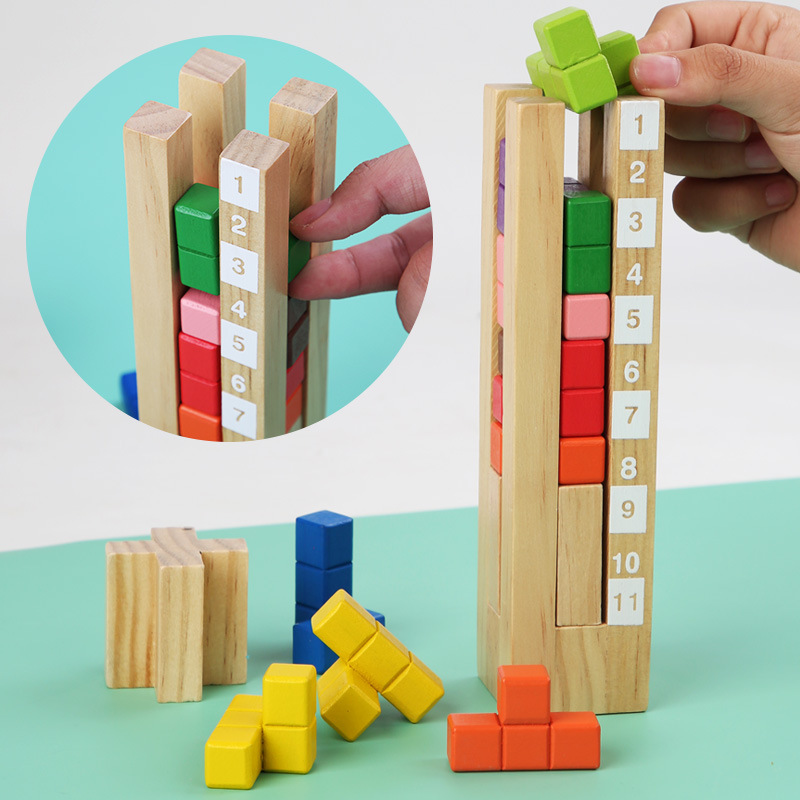 Suministro directo de fábrica juguetes educativos ejercicio espacio pensamiento capacidad tridimensional Tetris Escuela Primaria enseñanza ayudas al por mayor