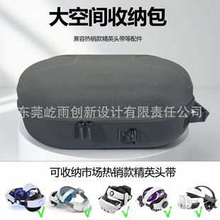 Suitable for Meta Quest3S Vr Headset Cosmetics Bag Eva Anti-Fall and Dust-Proof Handle Protection Box Satchel Large Capacity