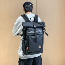 书包男原宿ulzzang高中学生港风个性潮流卷口双肩电脑背包大容量