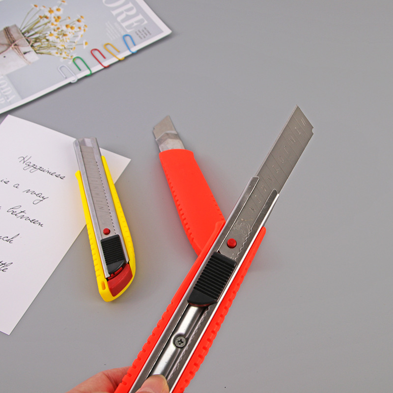 Suministros de oficina cuchillo de arte grande 18mm cuchillo de corte de papel de acero inoxidable cuchillo de papel pintado