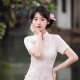 White Lace Cheongsam New 2024 New Improved Young Girl's New Chinese Style Small Daily Dress