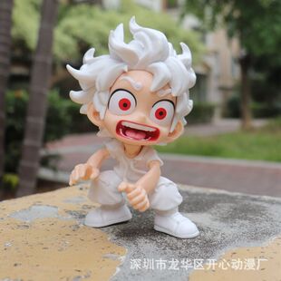 One Piece Sun God AI Dumb Meng Surprised Nika Lufei Standing Doll Ornaments Boxed Hand-held
