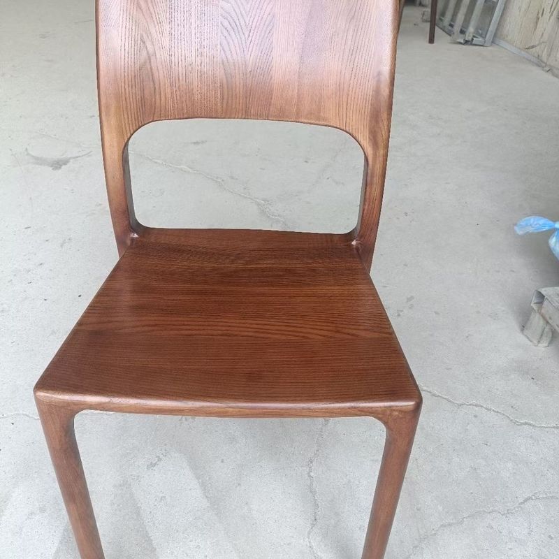 白蜡餐椅实木家用现代榫卯北欧简约靠背餐桌椅茶椅时尚一体椅子|undefined