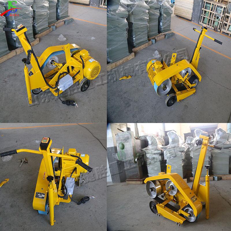 便携式钢板焊缝砂带机平面焊点麻点砂带抛光机手推式钢板打磨机