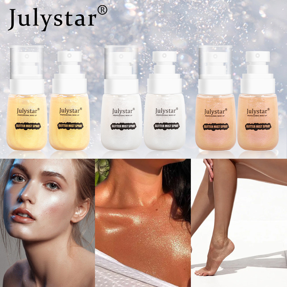 Wholesale of cross-border makeup facial contouring, brightening and highlighter, long-lasting waterproof and sweat-proof, natural body highlighter spray undefined
