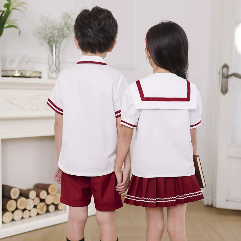 Set for students, uniform for kindergarten, summer shirt for work, 6 years