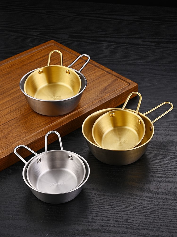 304 stainless steel Korean rice bowl rice bowl rice bowl with handle seasoning restaurant hot cold wine bowl cooking bowl