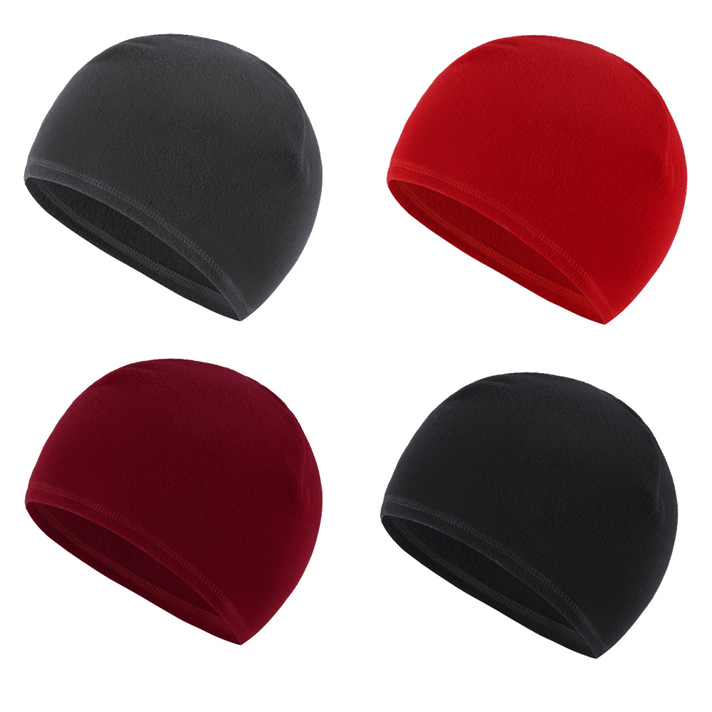 Cross-border new winter warm small hat cycling inner lining hat outdoor sports windproof fleece helmet lining inner hat
