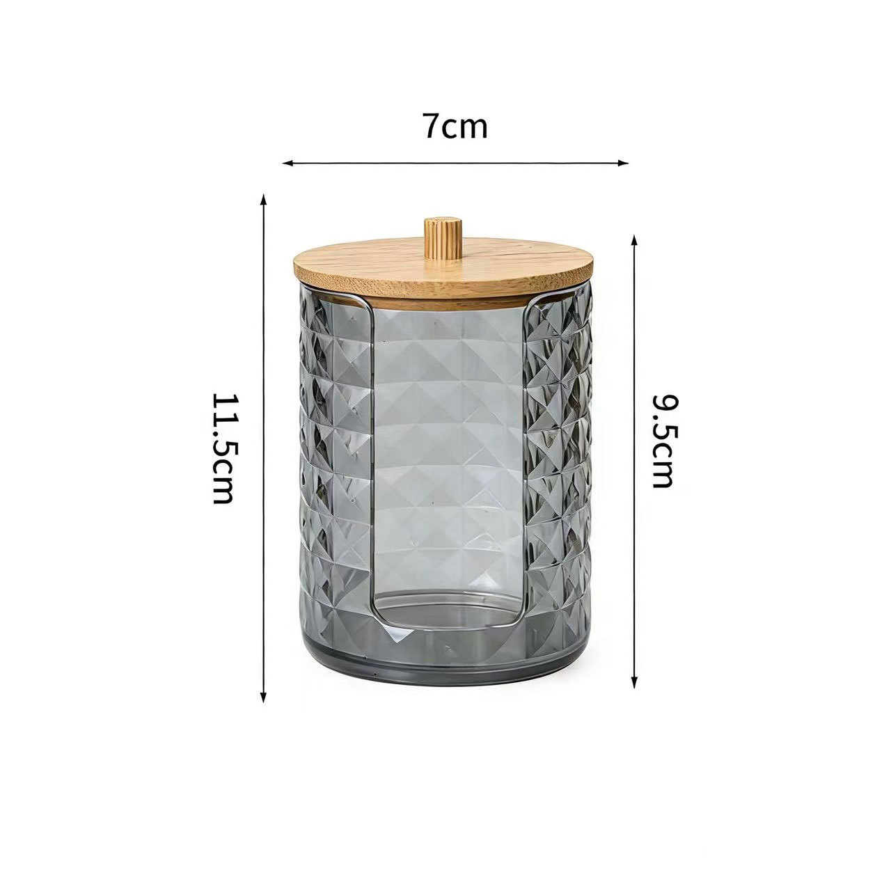 [Tienda de fábrica gris transparente] caja de almacenamiento de algodón acrílico se puede superponer portátil permeable a la ceniza para el almacenamiento de maquillaje doméstico