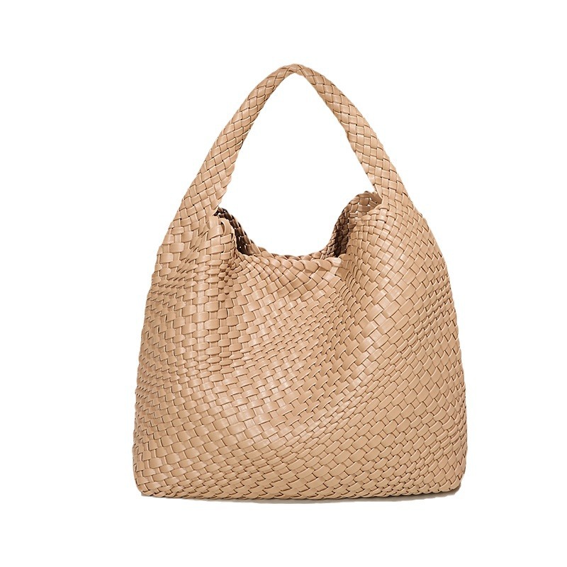 Venta caliente transfronteriza bolso tejido hecho a mano 2022 tendencia de la moda bolso de hombro de las mujeres transfronteriza de gran capacidad portátil bolso de la madre y el niño