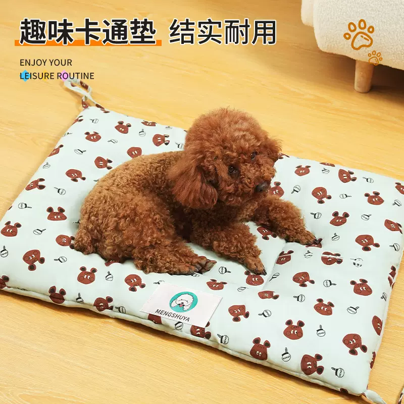 新款夏季宠物垫子猫窝卡通图案可爱狗狗睡垫猫窝方形狗垫子四季用