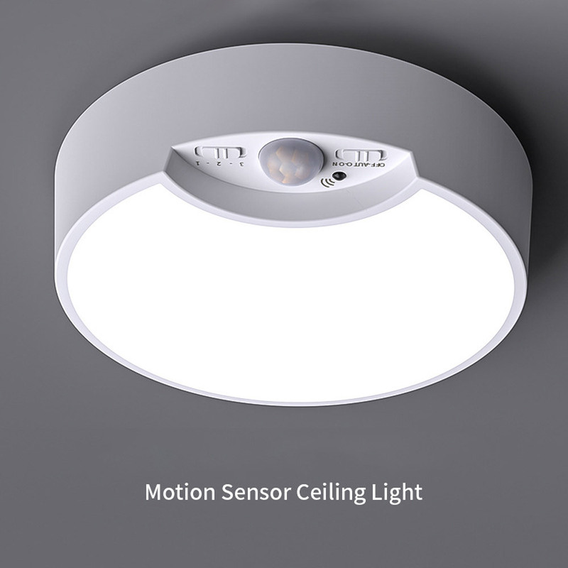 Amazon Large Round Induction Night Light Suction Top Corridor Stair Warehouse Home Corridor Automatic Human Body Induction