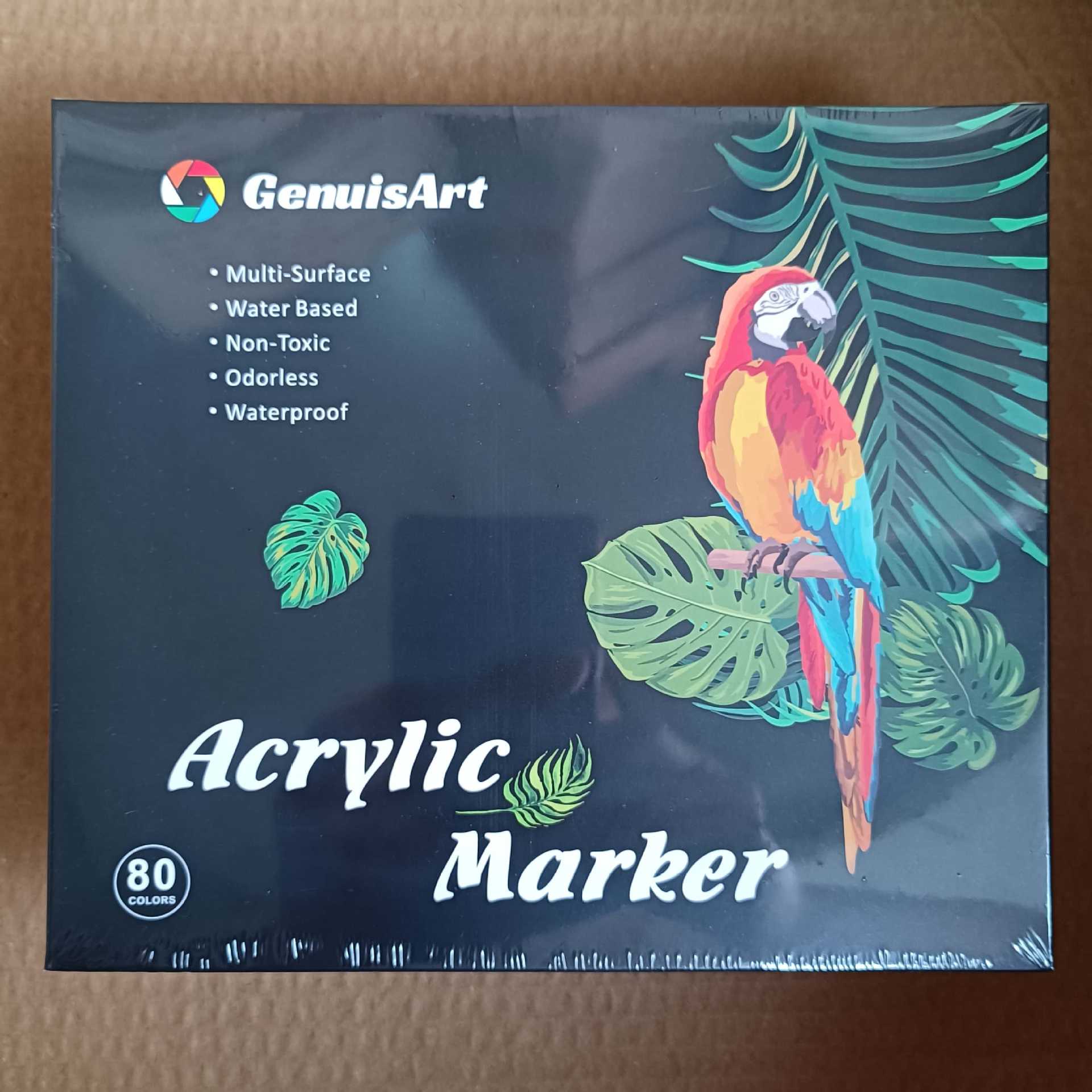 Extensión acrílica transfronteriza, doble cabezal, color apilable, bolígrafo acrílico a base de agua, pincel de pintura de color, juego de bolígrafo Dudu