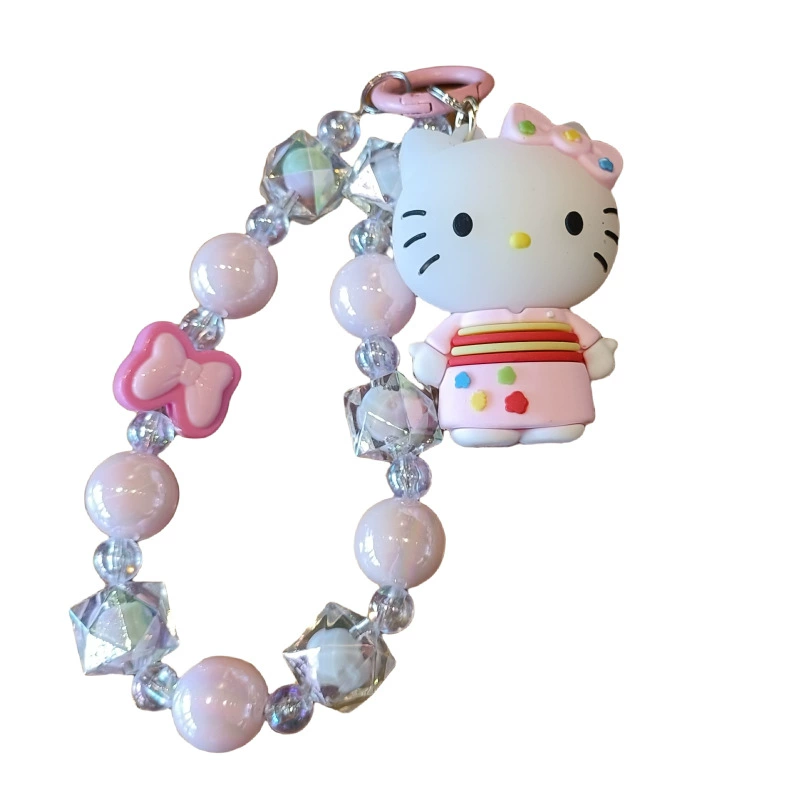 Hello Kitty, подвеска, брелок ручной работы, мультяшная ручка, DIY, роспись вручную