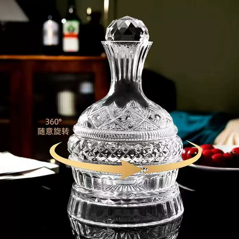 Вращающийся графин для вина, карманный фляжка, неваляшка, бокал для вина