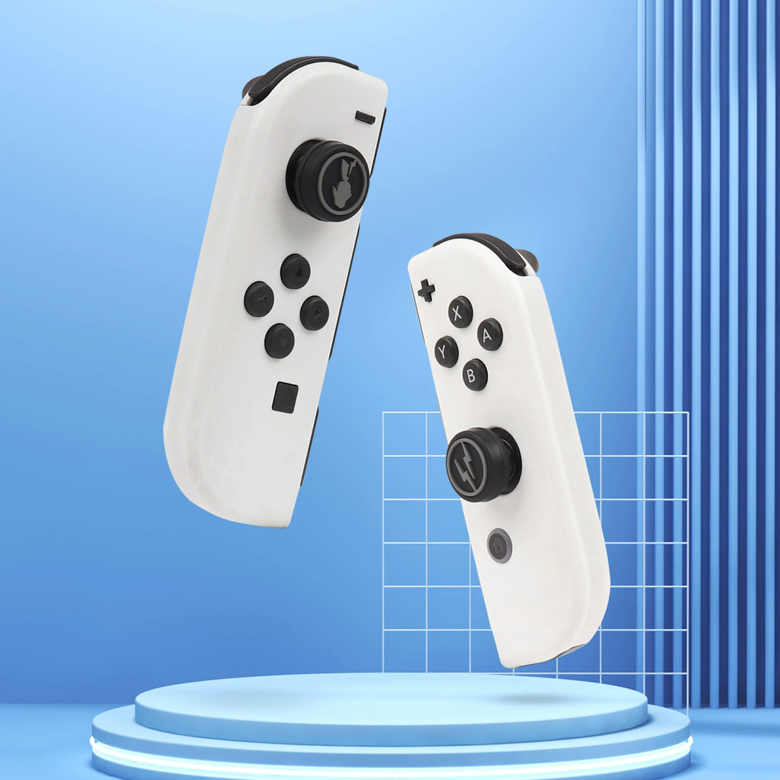 SWITCH Pikachu Lightning theme joystick NS Lite button protects SwitchOLED handle cap