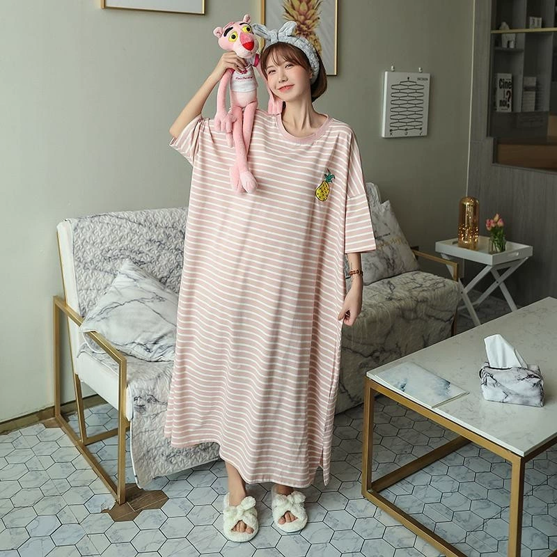 Korean summer pijama, skirt, loose fit, with short sleeve, wholesale