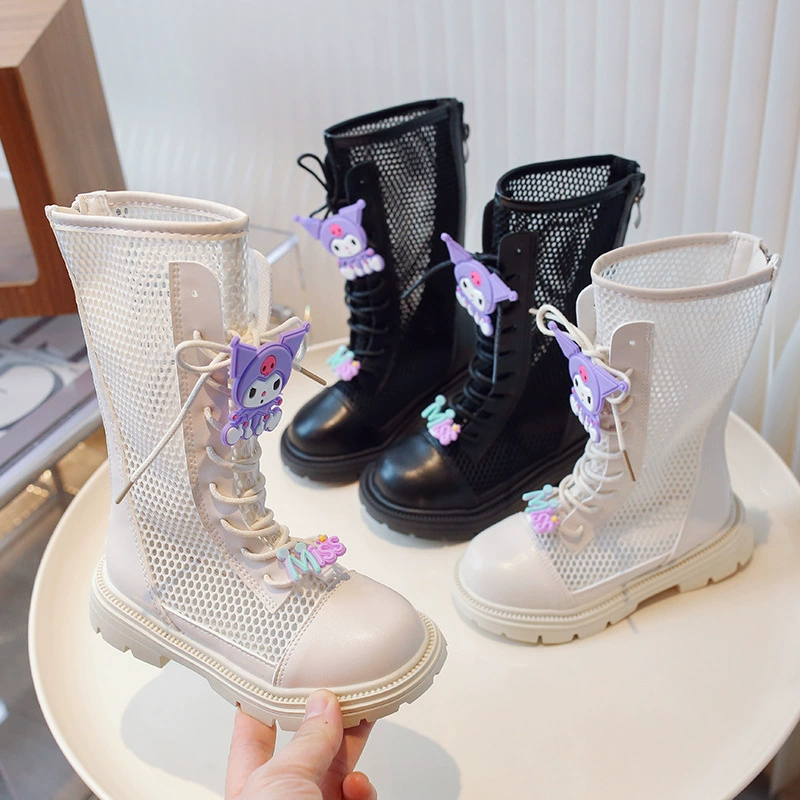 Девушки сетчатые ботинки 2025 новая летняя сетчатая лапша