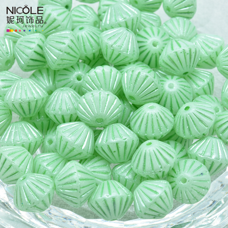 Importado Checo Baos Osha esmaltado linterna cuentas de mano 9mm accesorios de material DIY pulsera alrededor de 100 piezas