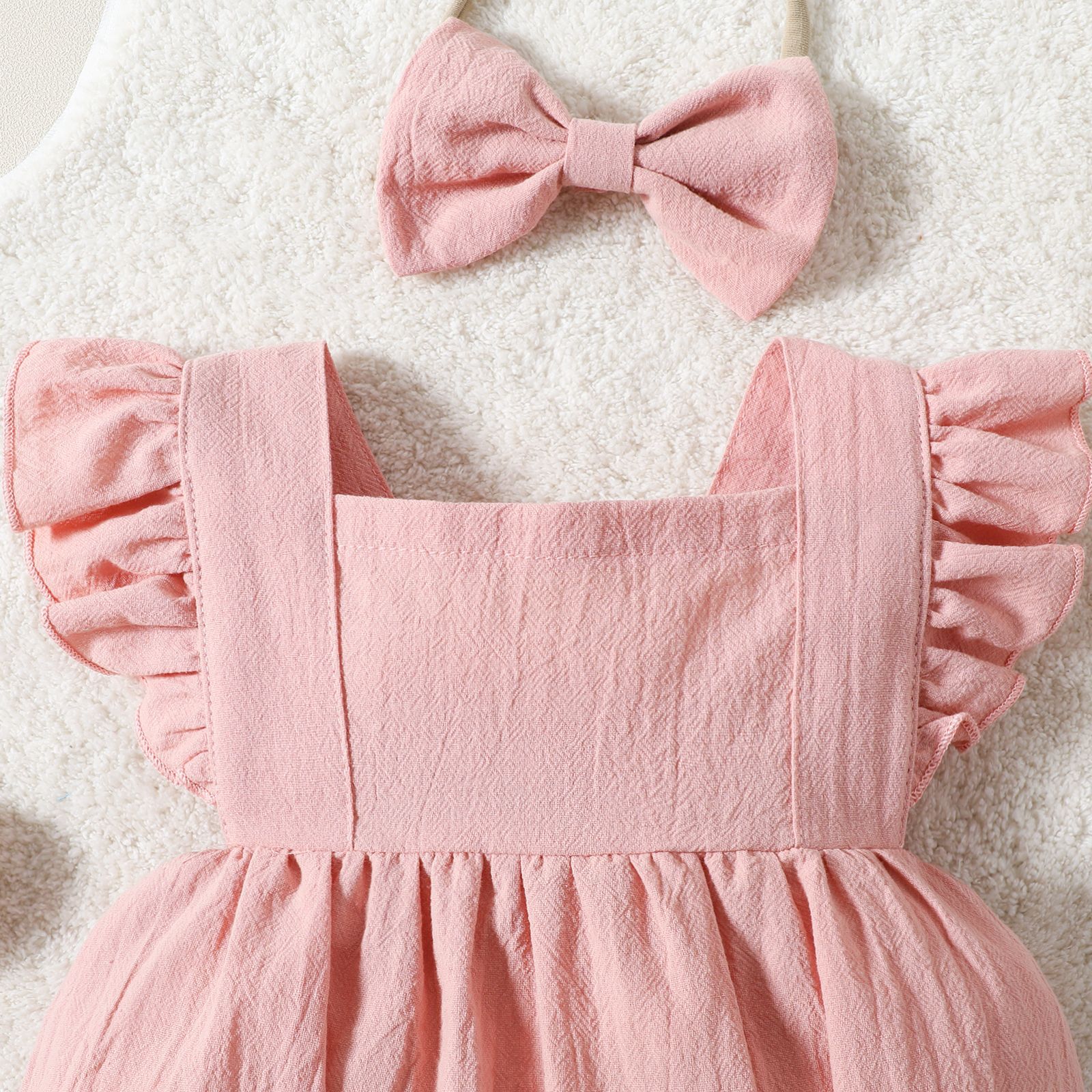 Cute Solid Color Polyester Girls Jumpsuits display picture 15