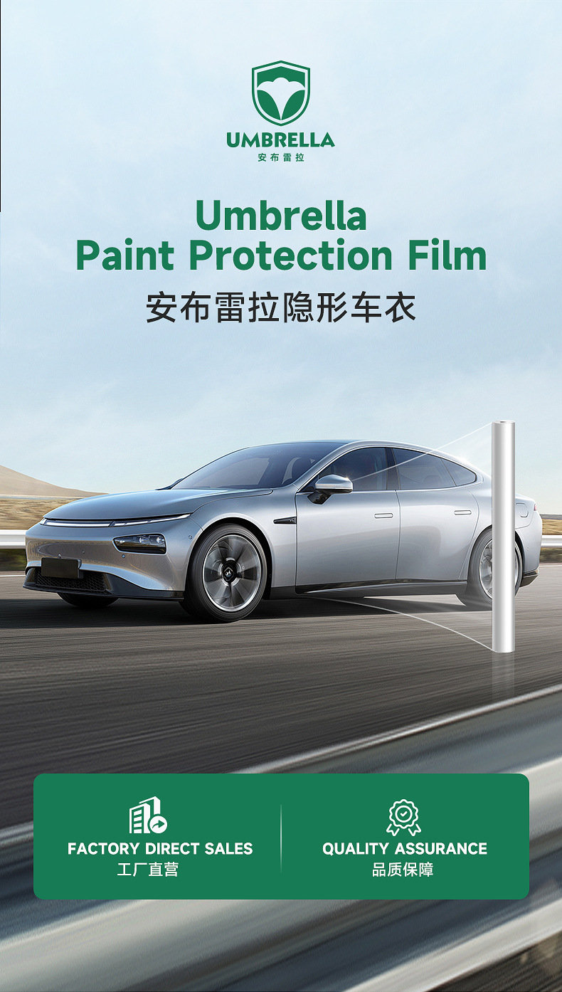 Tpu Invisible Car Cover, Car Paint Protection Film, Ppf, Self-Recovering, Anti-Scratch, Anti-Yellowing, Anti-Dirt, Transparent Protective Film