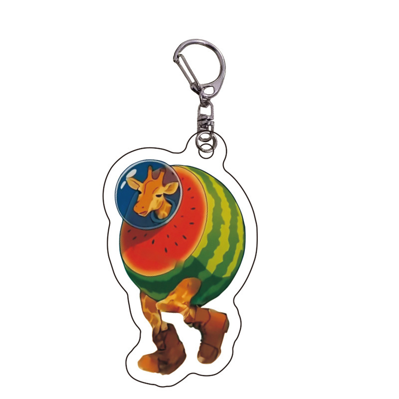 Douyin Hot Terrier, montañas extranjeras, mares y mares, Acrylic, bestias extrañas, llaveros abstractos divertidos, colgantes, regalos de celebridades de Internet