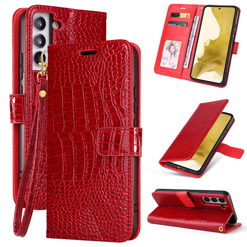 Suitable for Samsung S26 Mobile Phone Case, A55 Mobile Phone Leather Case, S25 Fe New Card-Insertable Crocodile Pattern Mobile Phone Protective Case Suitable for Samsung S26 Mobile Phone Case, A55 Mobile Phone Leather Case, S25 Fe New Card-Insertable Crocodile Pattern Mobile Phone Protective Case