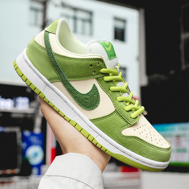 Nike Official Putian Shoes Dunk Low-Top Brown and Red Women's Shoes Co-Branded Sneakers Air Force One White Shoes Aj Student Men's Shoes