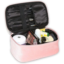 工厂生产便携绒布化妆品盒存储 旅行洗漱化妆包 手拿户外化妆袋包